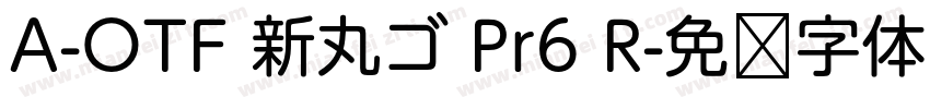 A-OTF 新丸ゴ Pr6 R字体转换